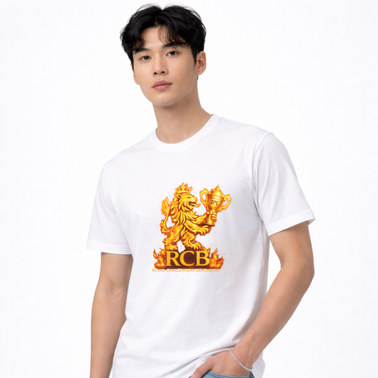 IPL RCB Fan Essential Jersey T-Shirt (UniSex) Play Hard, Cheer Harder!