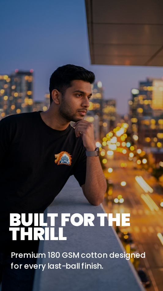 IPL CSK THALA Fan Jersey T-Shirt (Uni-Sex)