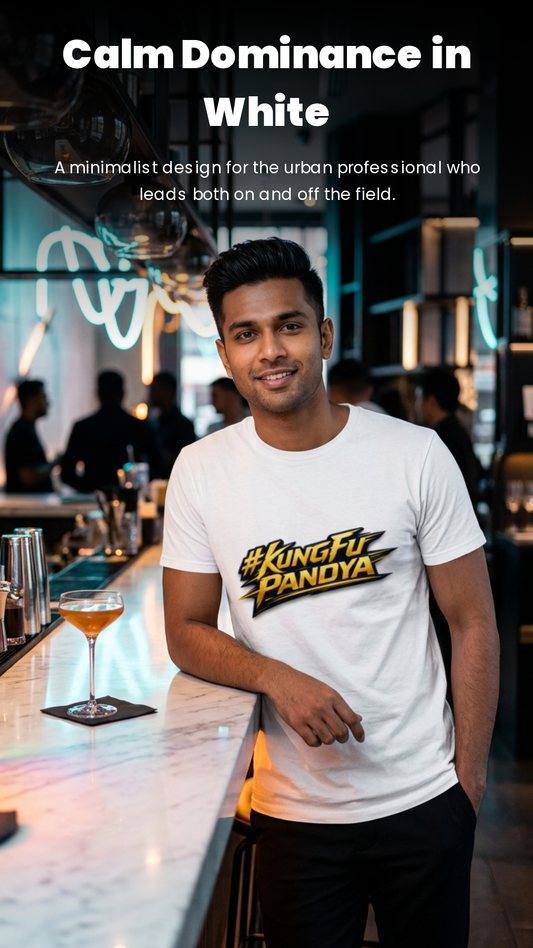 IPL Fan Essential KungFu Pandya  T-Shirt (UniSex) Play Hard, Cheer Harder!