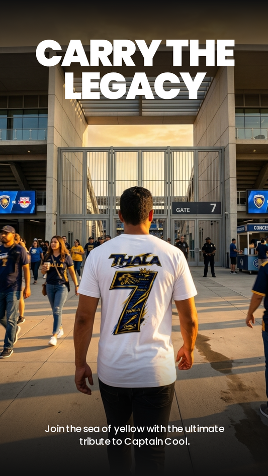 IPL CSK THALA Fan Jersey T-Shirt (Uni-Sex)