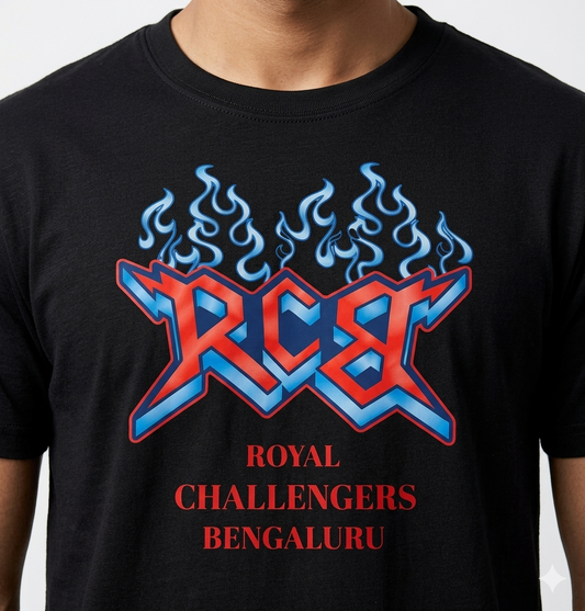RCB Premium Unisex Typography T-Shirt