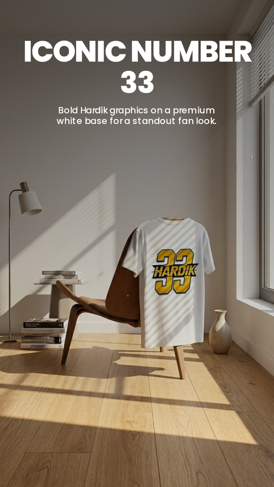 IPL MI Hardik Fan Jersey T-Shirt (Uni-Sex)